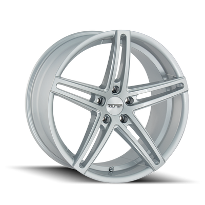 Touren TR73 3273 Gloss Silver Milled wheel