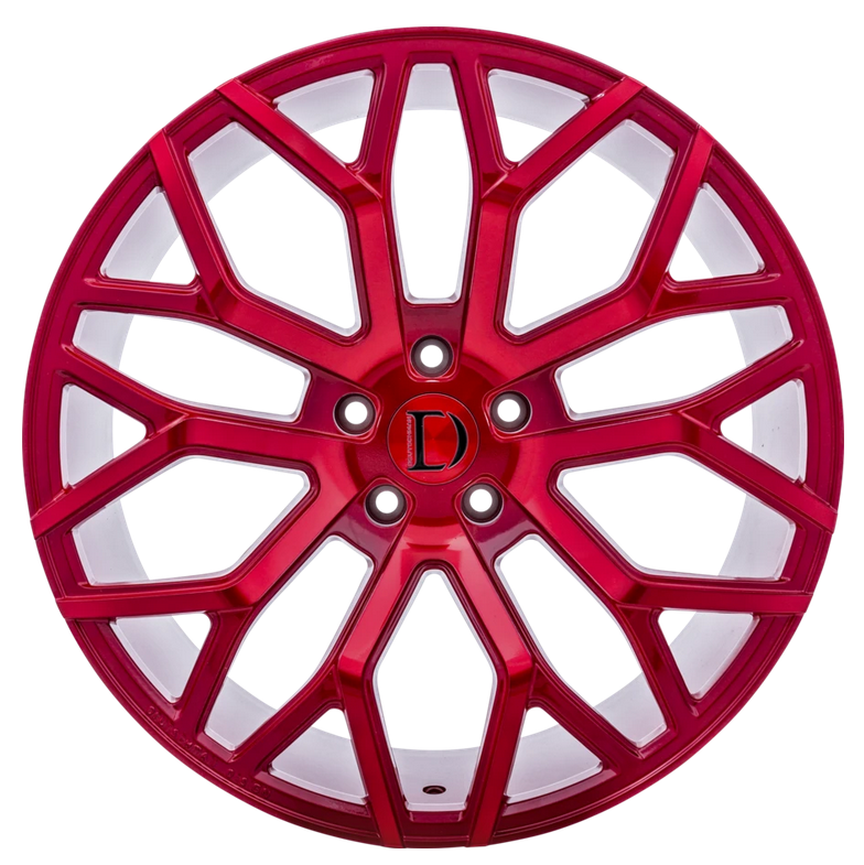 Deutschman Design D01 Red Machined wheel