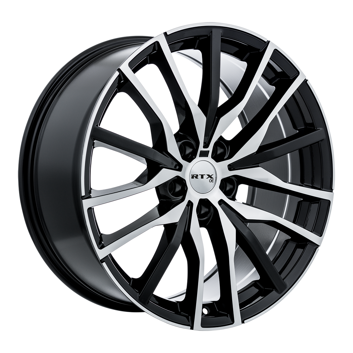 RTX OE Replica PASSAU Black Machined Face wheel