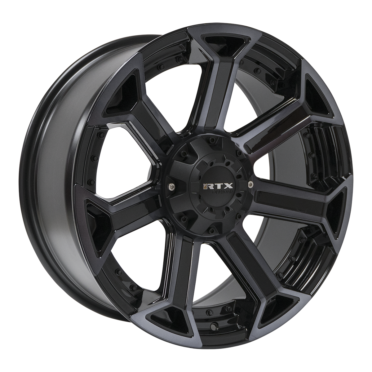 RTX Offroad PEAK Black Machined Grey wheel
