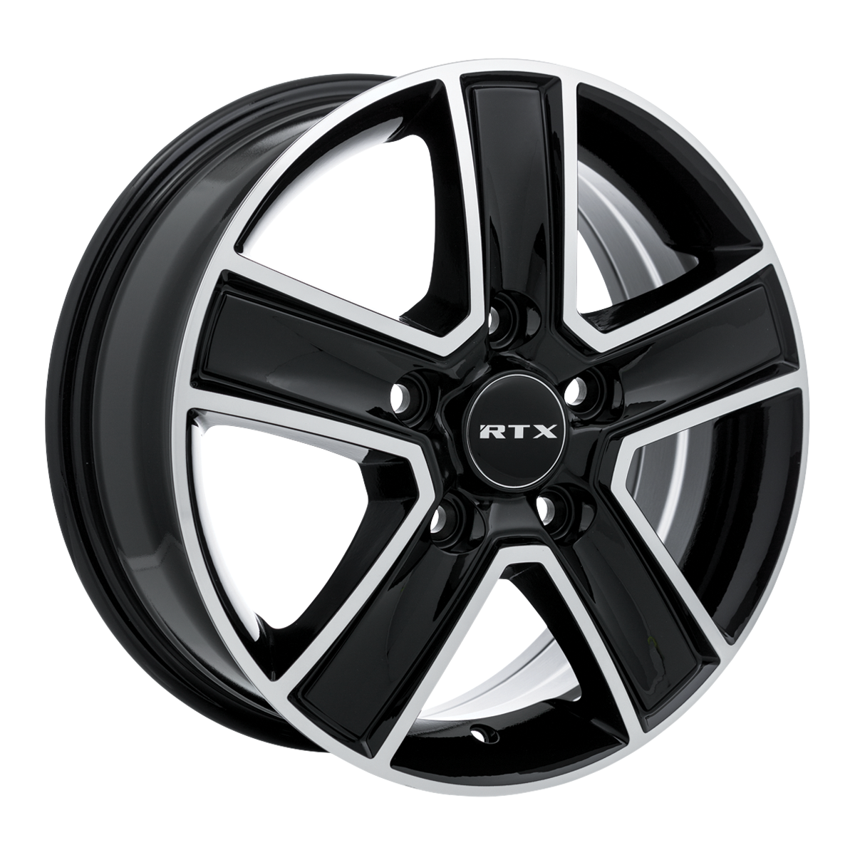 RTX TRANSIT Gloss Black Machined wheel