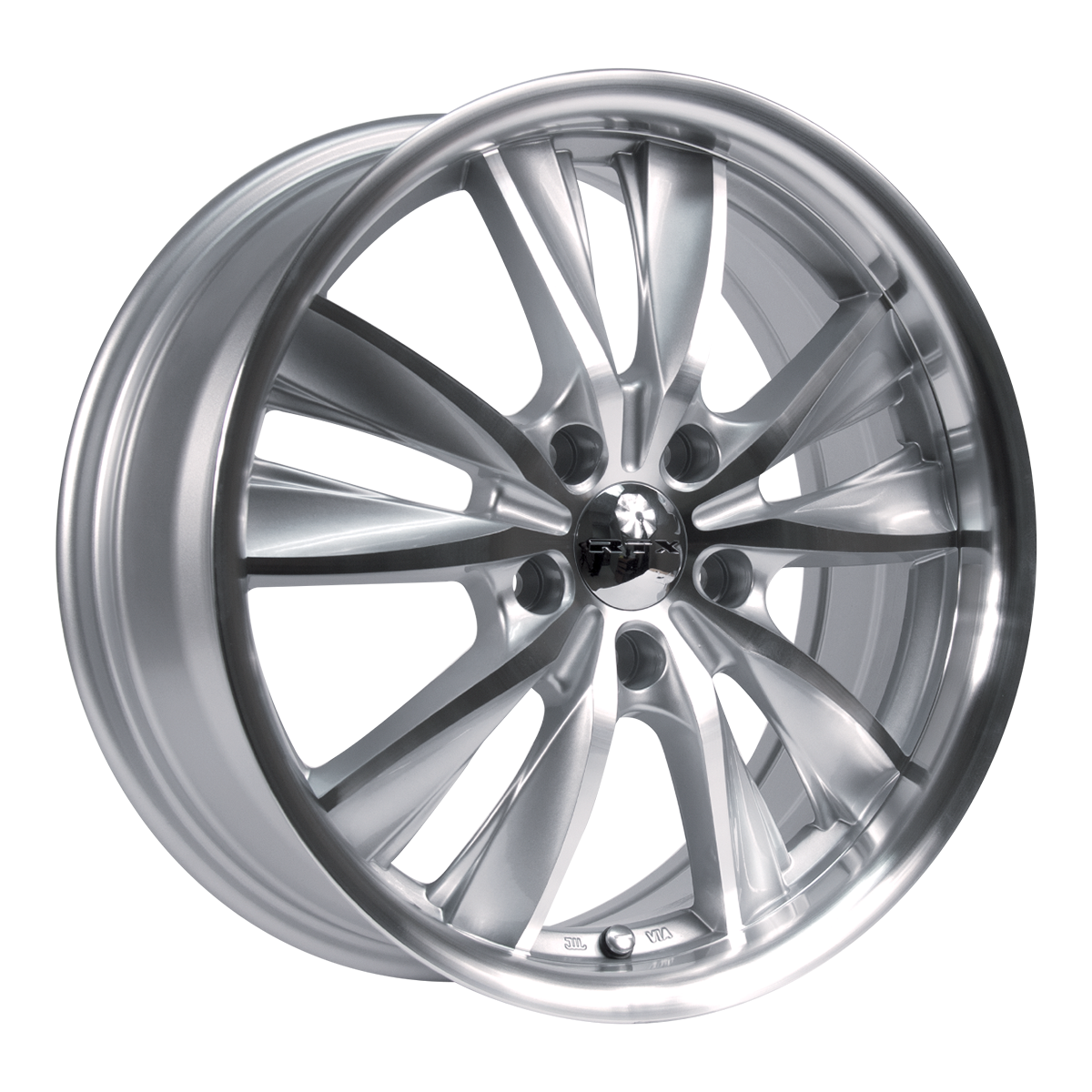 RTX TWIST Silver Machined wheel
