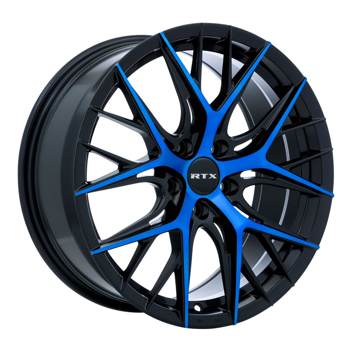 RTX VALKYRIE Black Machined Blue wheel
