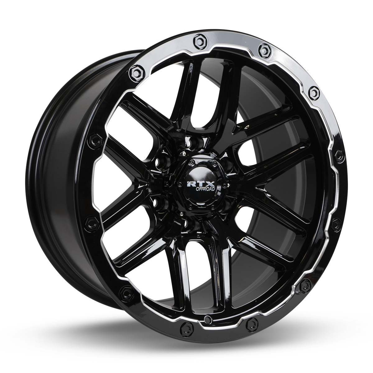 RTX Offroad VOLCANO Black Milled Edge wheel