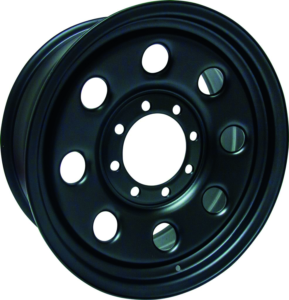 RTX ST 18x8 +25 Black 8x165.1 heavy-duty truck wheel