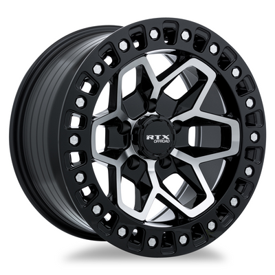 RTX Offroad ZION Gloss Black Machined wheel