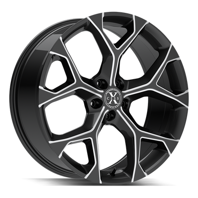 XCess 5 Flake X05 Black Milled wheel