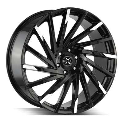 XCess X02 Black Machined wheel