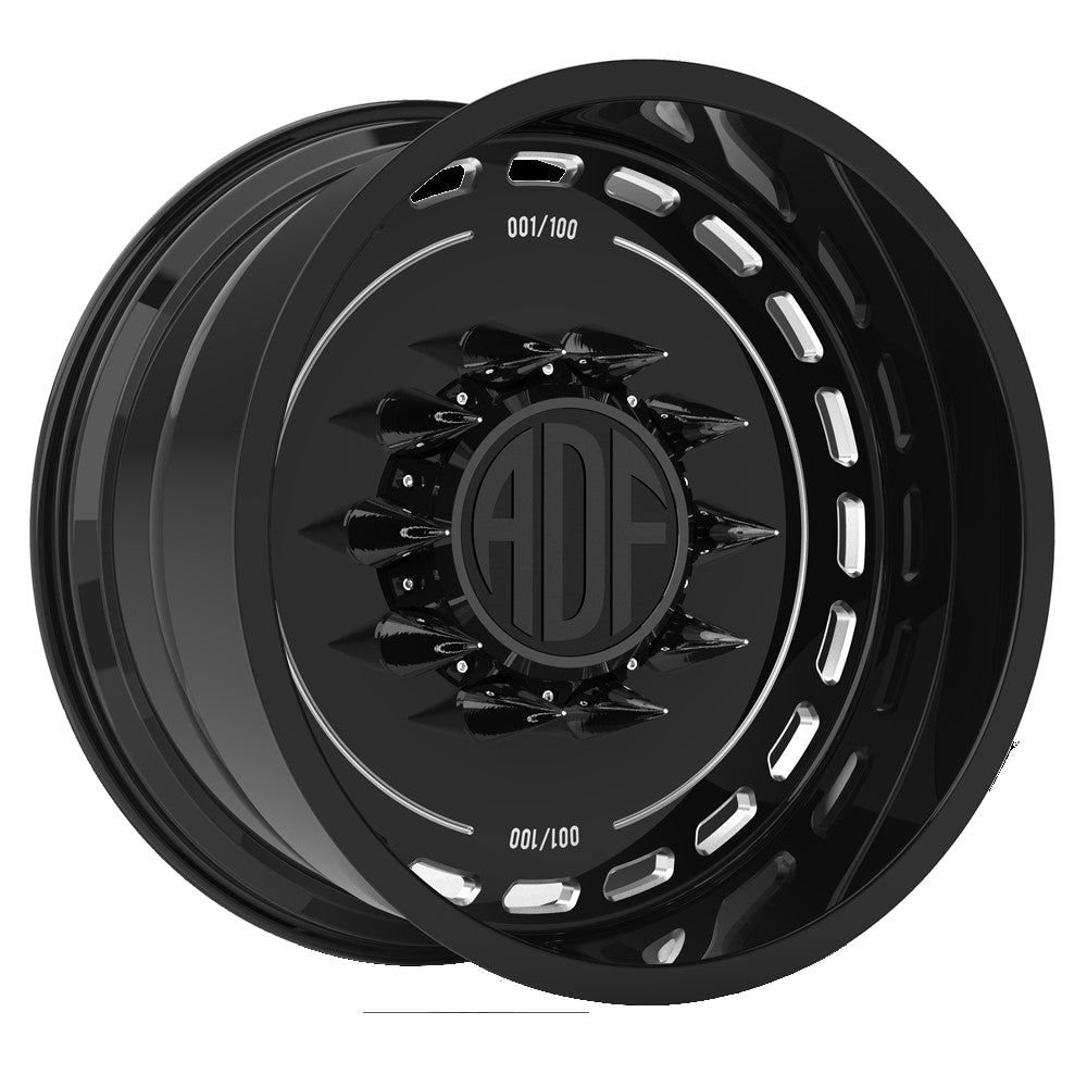 ADF LTD SS Black Milled Wheel