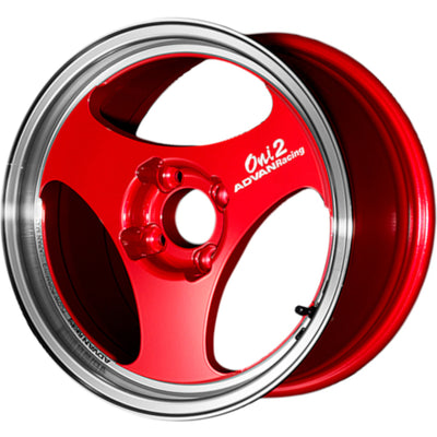 Advan Racing Oni 2 Red Machined Wheel