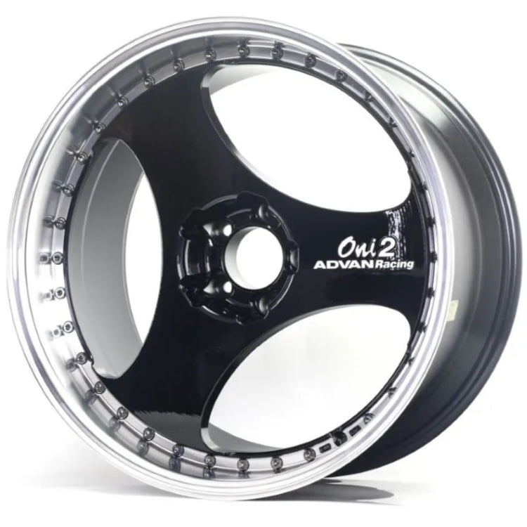 Advan Racing Oni 2 Progressive Black Machined Wheel