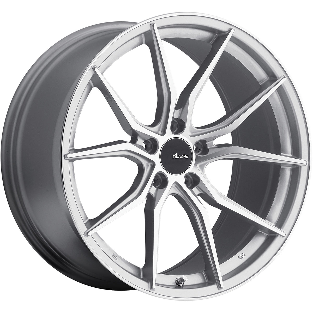 Advanti Racing Hybris Silver Machined Wheel