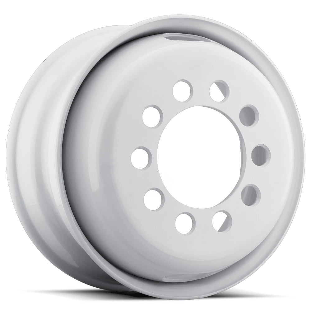 Allied Wheel CT-Stud Piloted Dual Gloss White Wheel
