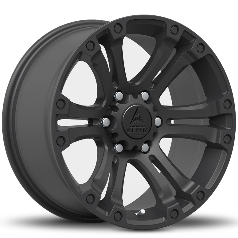 American Elite Hero Matte Black Wheel