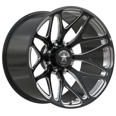 American Force Chase ZL 8 Black Milled Wheel