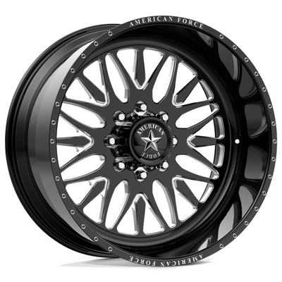 American Force Locus SS Black Milled Wheel