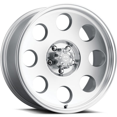 American Outlaw Dune Silver Machined Wheel