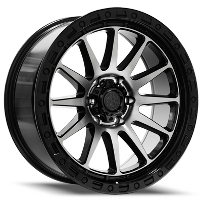 American Outlaw Spike Black Machined Wheel