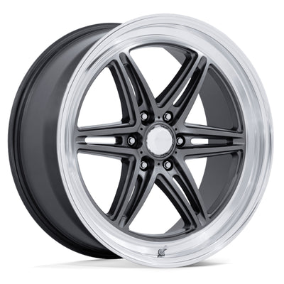 American Racing Groove 6 Drag Anthracite Machined Wheel
