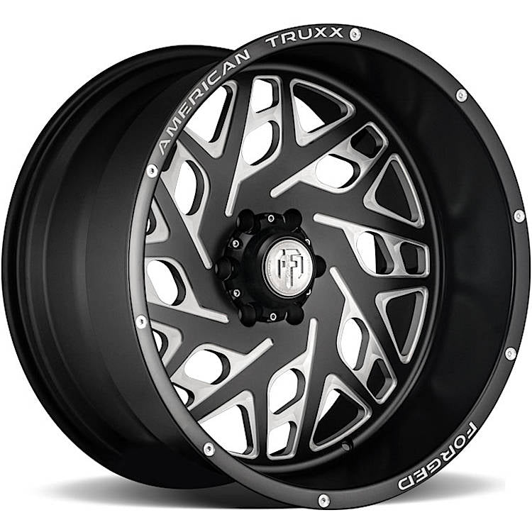 American Truxx Forged Aries Black Milled Wheel