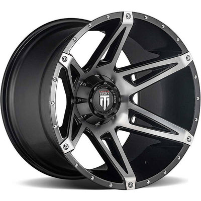 American Truxx Kutz Black Machined Wheel
