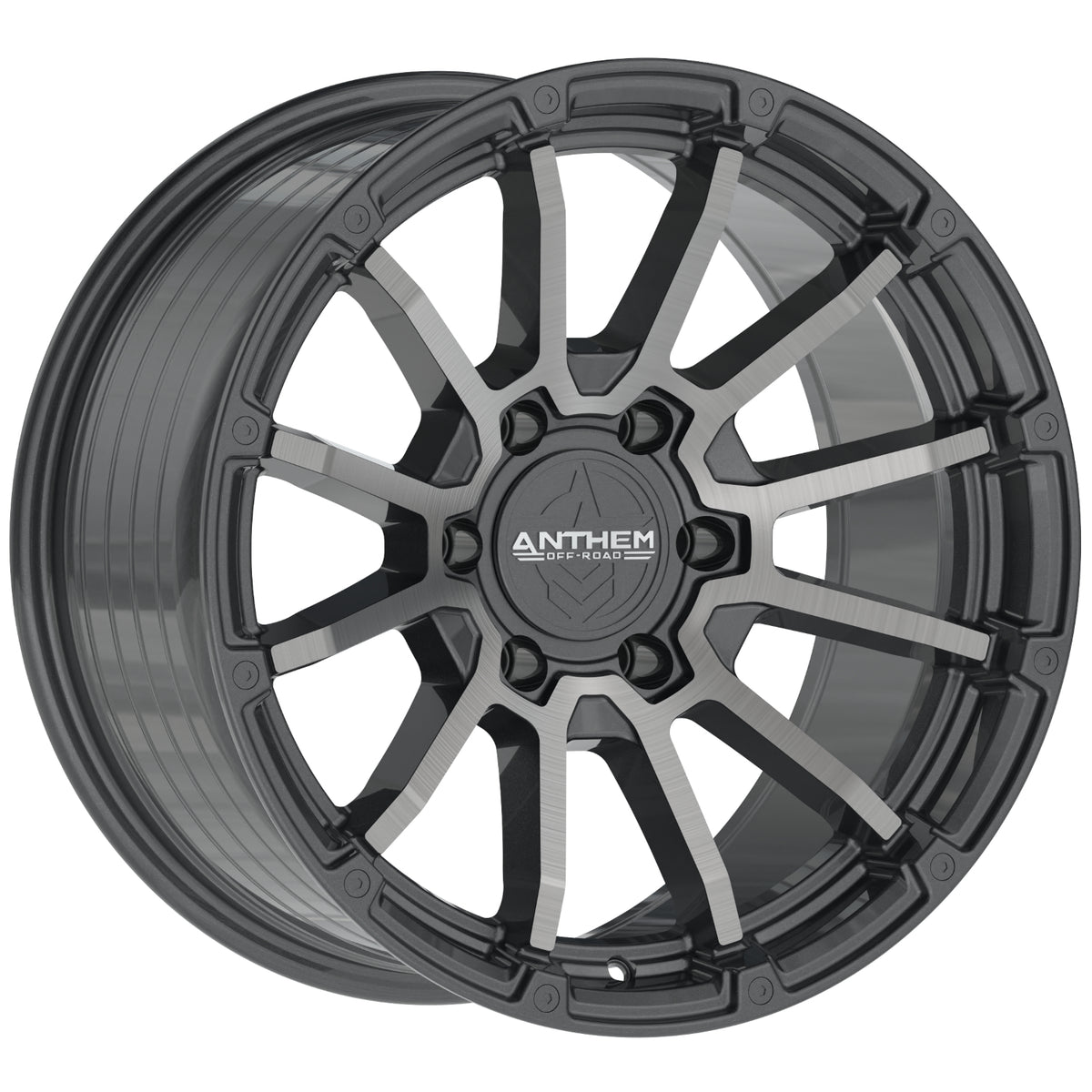 Anthem Off-Road Raider Gunmetal Machined Wheel