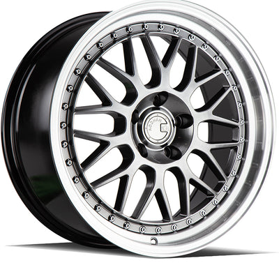 Aodhan AH02 Hyperblack Machined Wheel