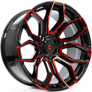 Arena Cobra Black Red wheel