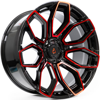 Arena Cobra Black Red wheel