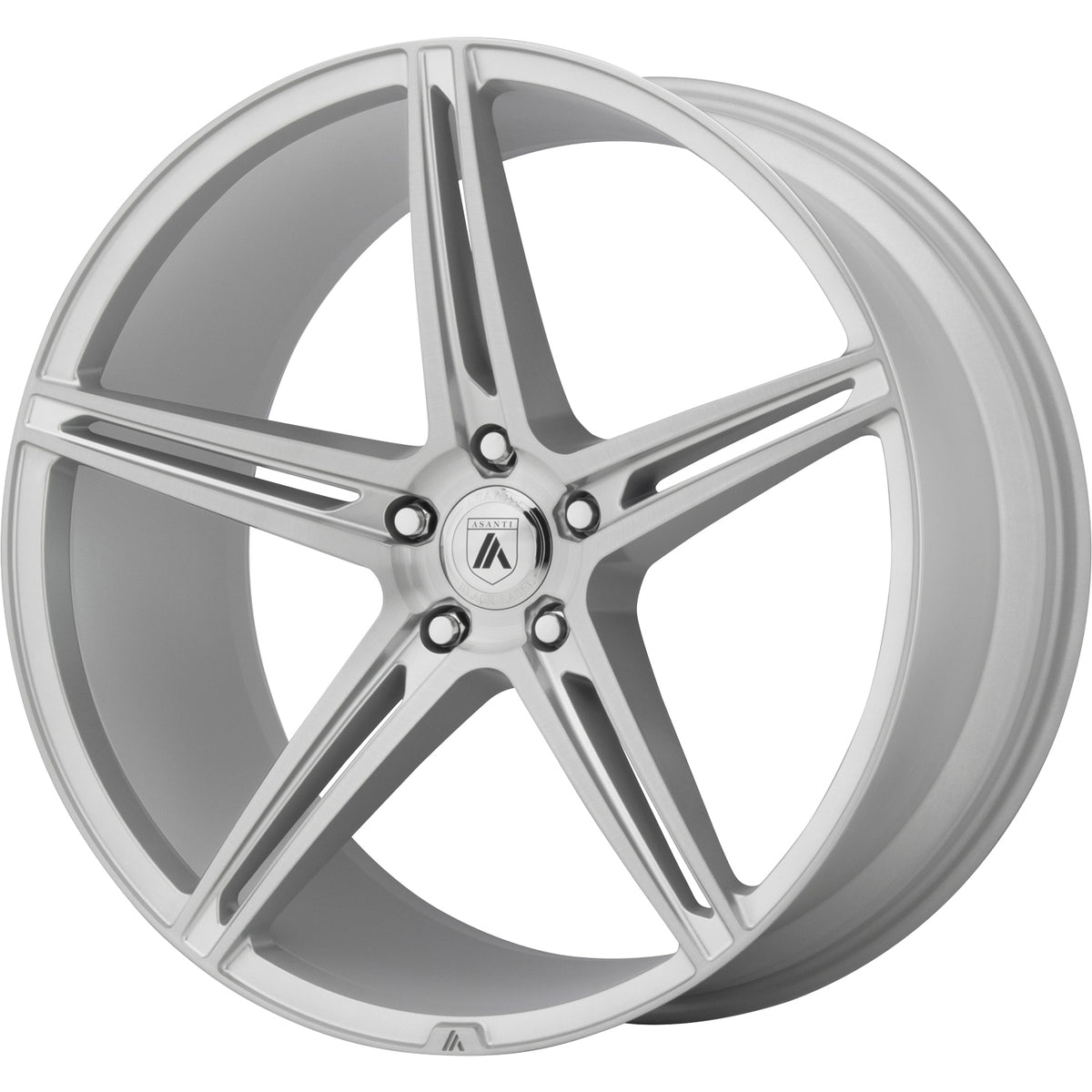Asanti Black ABL-22 Silver Brushed Wheel