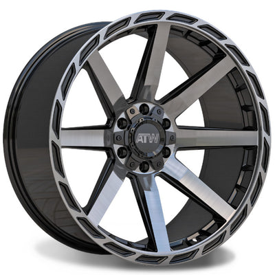 ATW Everglades Black Machined Wheel