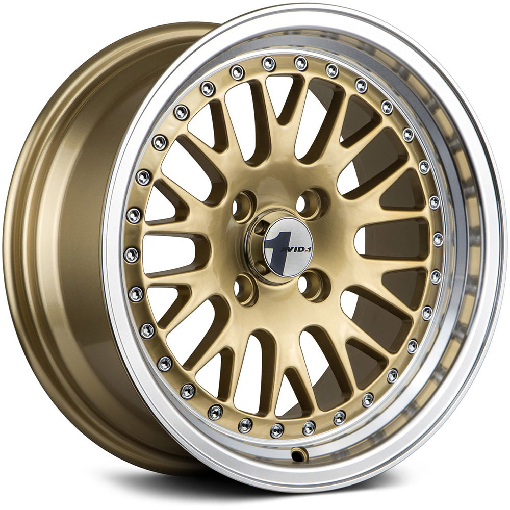 AVID1 AV12 Gold Machined Wheel