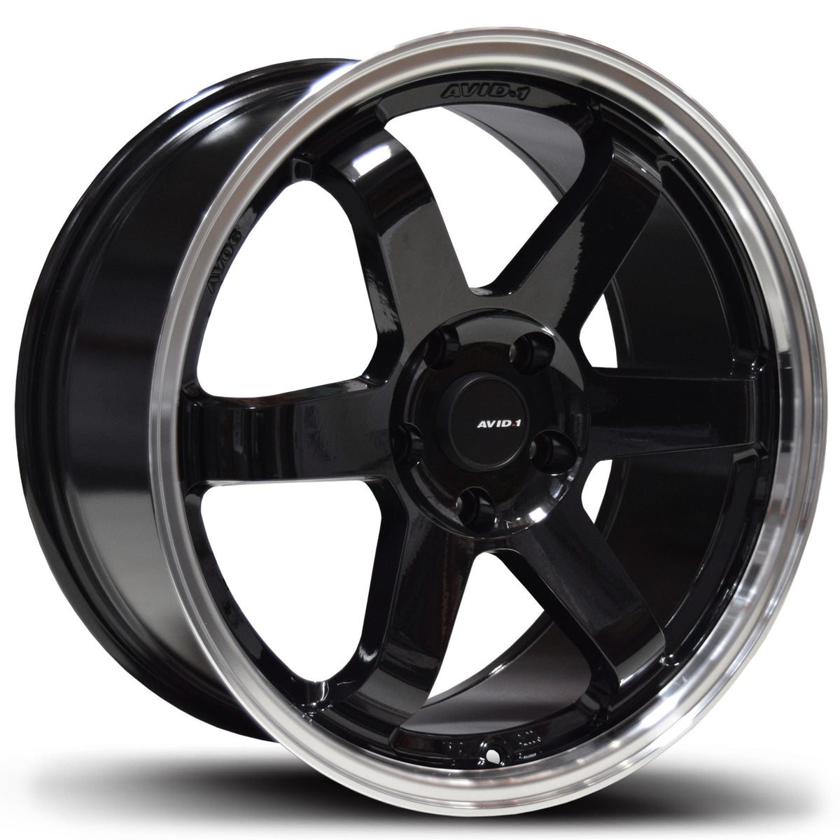 AVID1 AV6 Black Polished Wheel