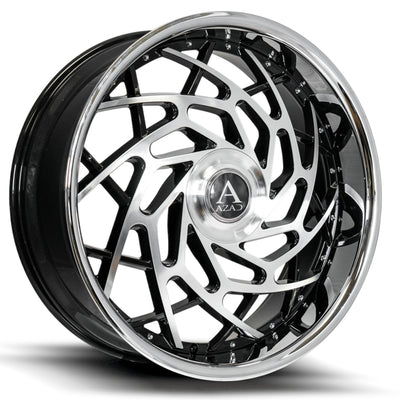 Azad AZ Reign Black Machined Wheel
