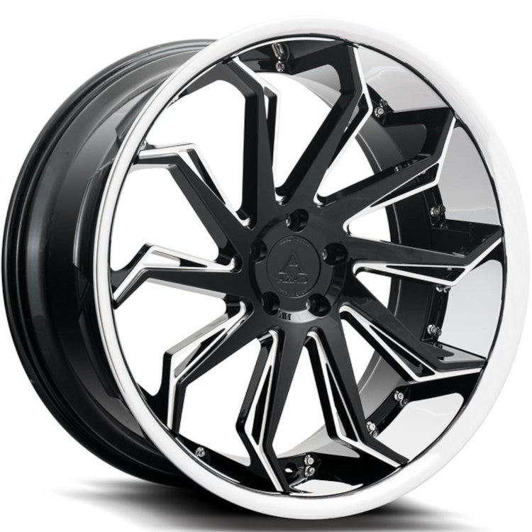 Azad AZ1101 Black Machined Wheel
