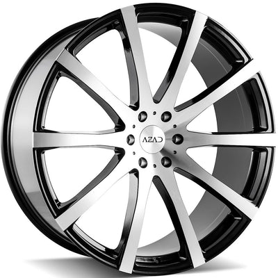 Azad AZ1970 Black Machined Wheel