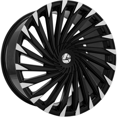 Azara AZA-501 Black Machined Wheel