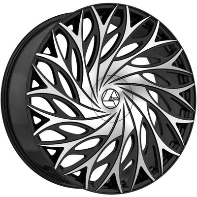Azara AZA-525 Black Machined Wheel