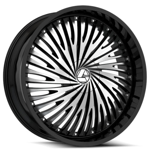 Azara AZA-526 Black Machined Wheel