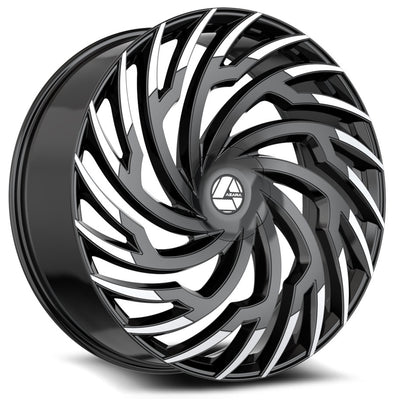 Azara AZA-536 Black Machined Wheel