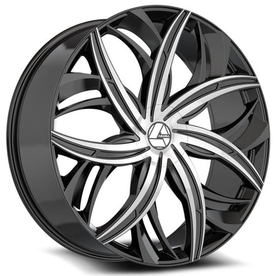 Azara AZA-541 Black Machined Wheel