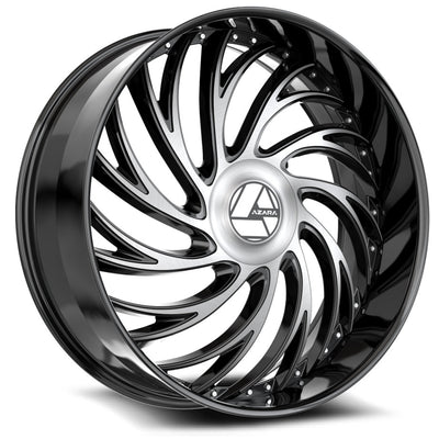 Azara AZX-101 Black Machined Wheel