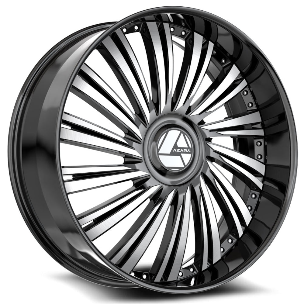 Azara AZX-102 Black Machined Wheel