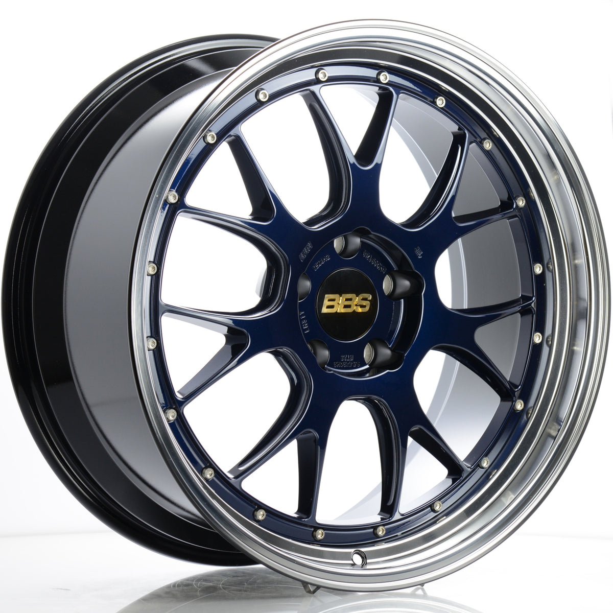 BBS LMR Blue Machined Wheel
