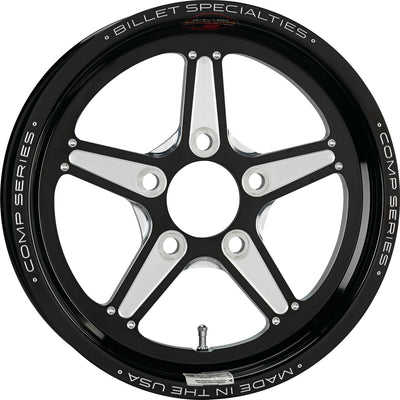 Billet Specialties Comp 5 Series Black Machined Wheel