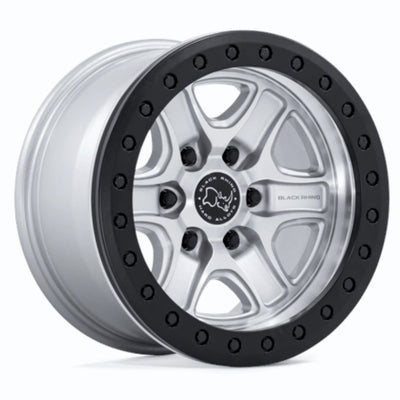 Black Rhino Echo Trail Lock Beadlock Hypersilver Machined Wheel