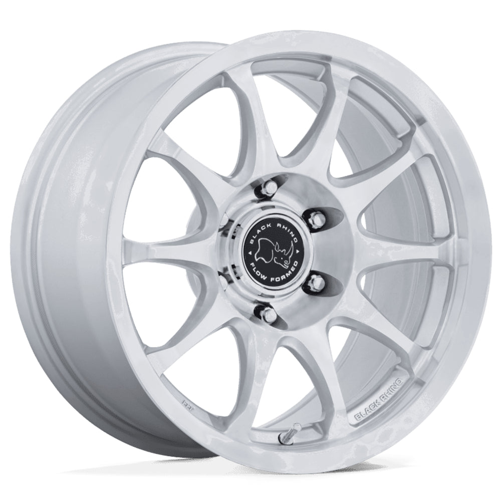 Black Rhino Ronin Silver Machined Wheel