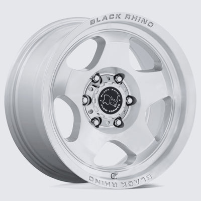 Black Rhino Sol Silver Machined Wheel