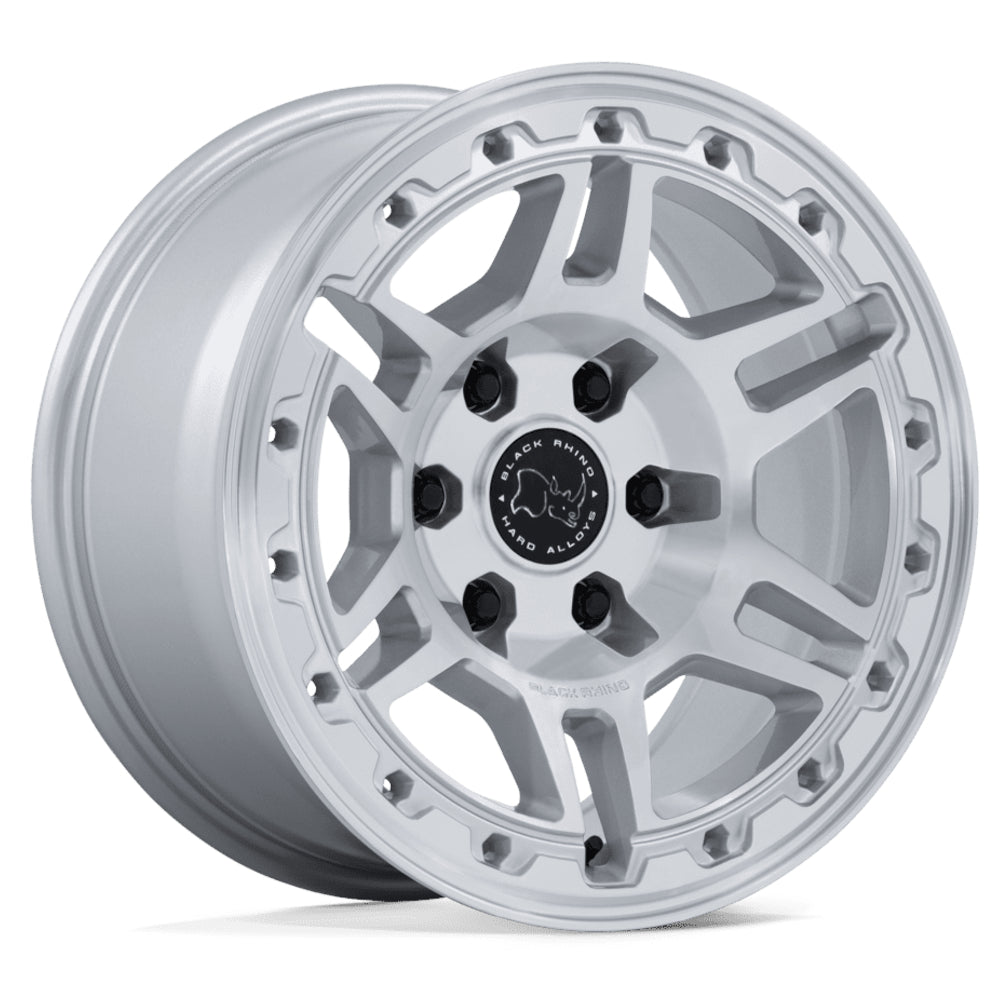 Black Rhino Vanguard Silver Machined Wheel