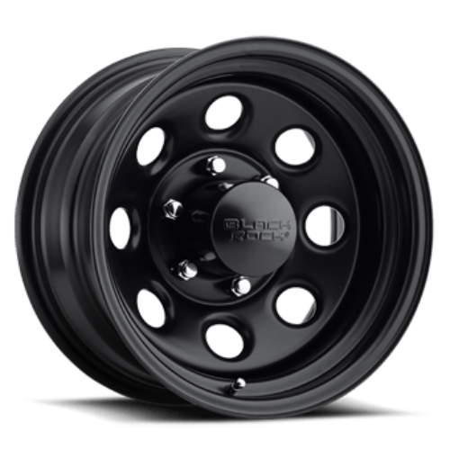 Black Rock Soft 8 Matte Black Wheel